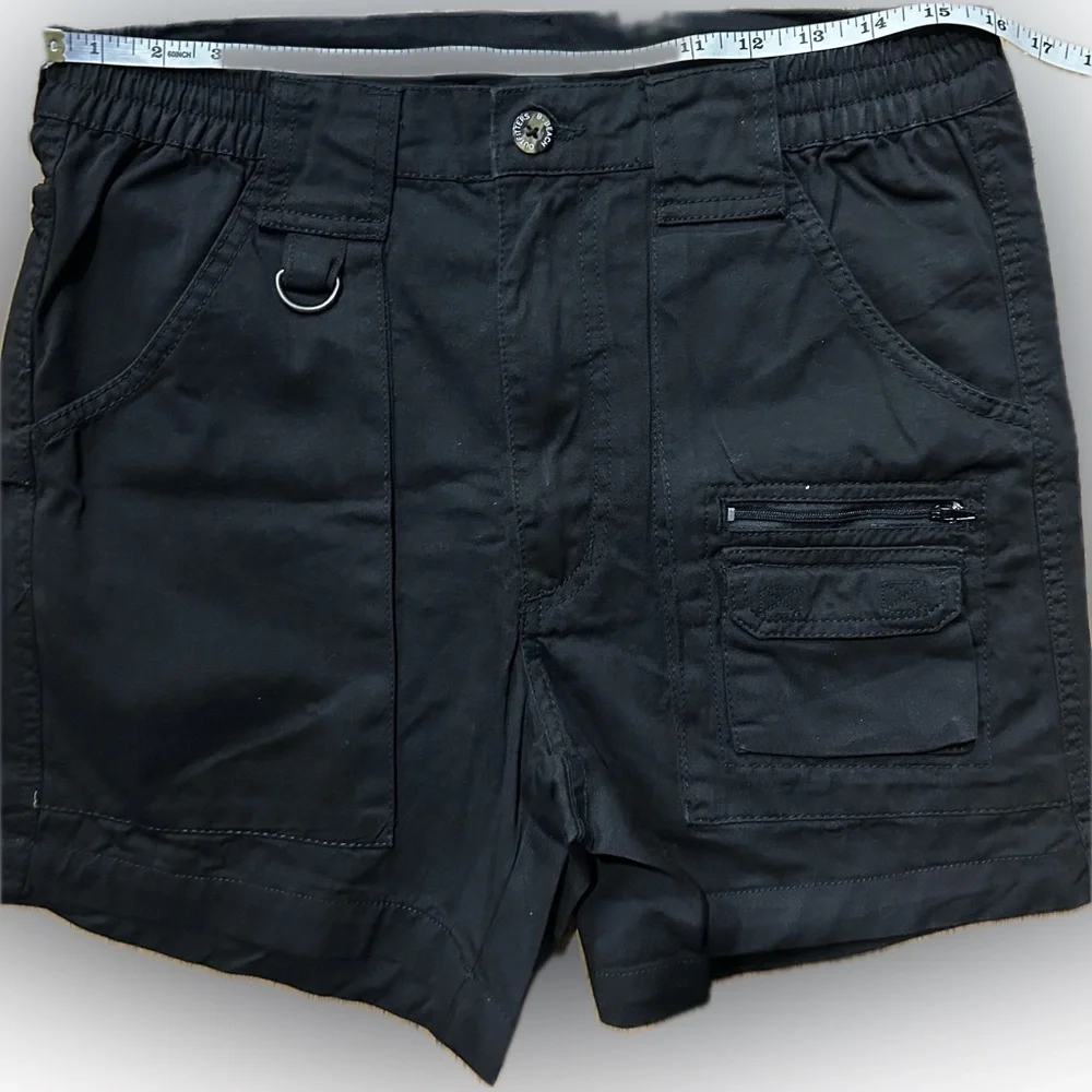 NWT Beach Outfitters SZ 30 Black Cargo/utility shorts w/2 rear & 4 front pockets